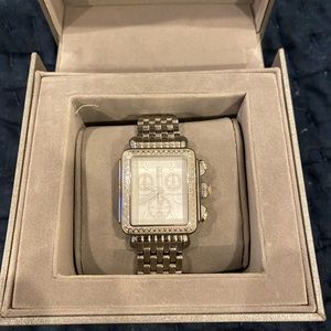 Michele Deco signature diamond blanc watch